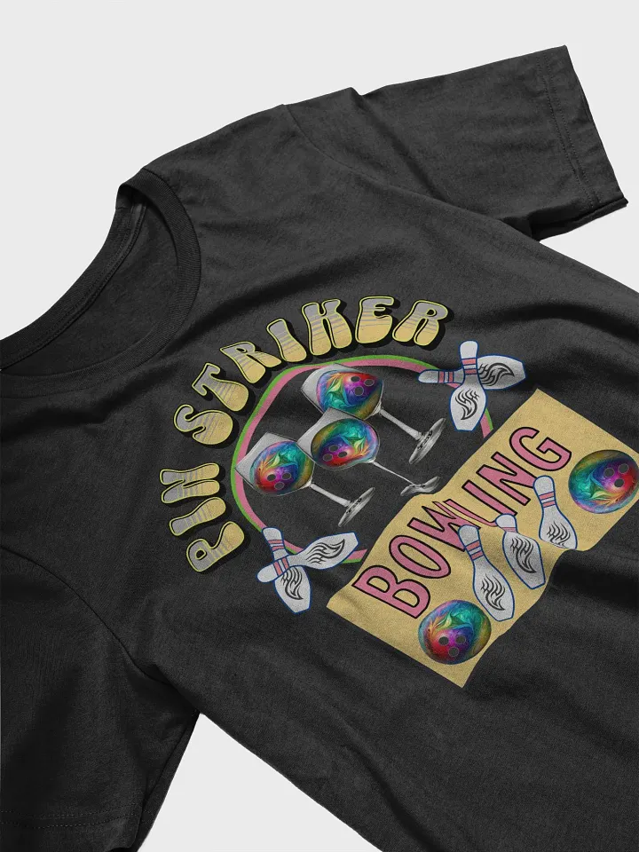 Pin Striker Bowling Wine T-Shirt product image (7)