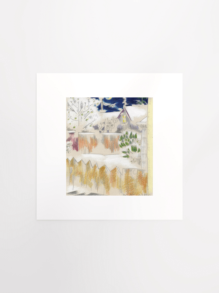 Snow on Fences 02.03.89 print product image (2)