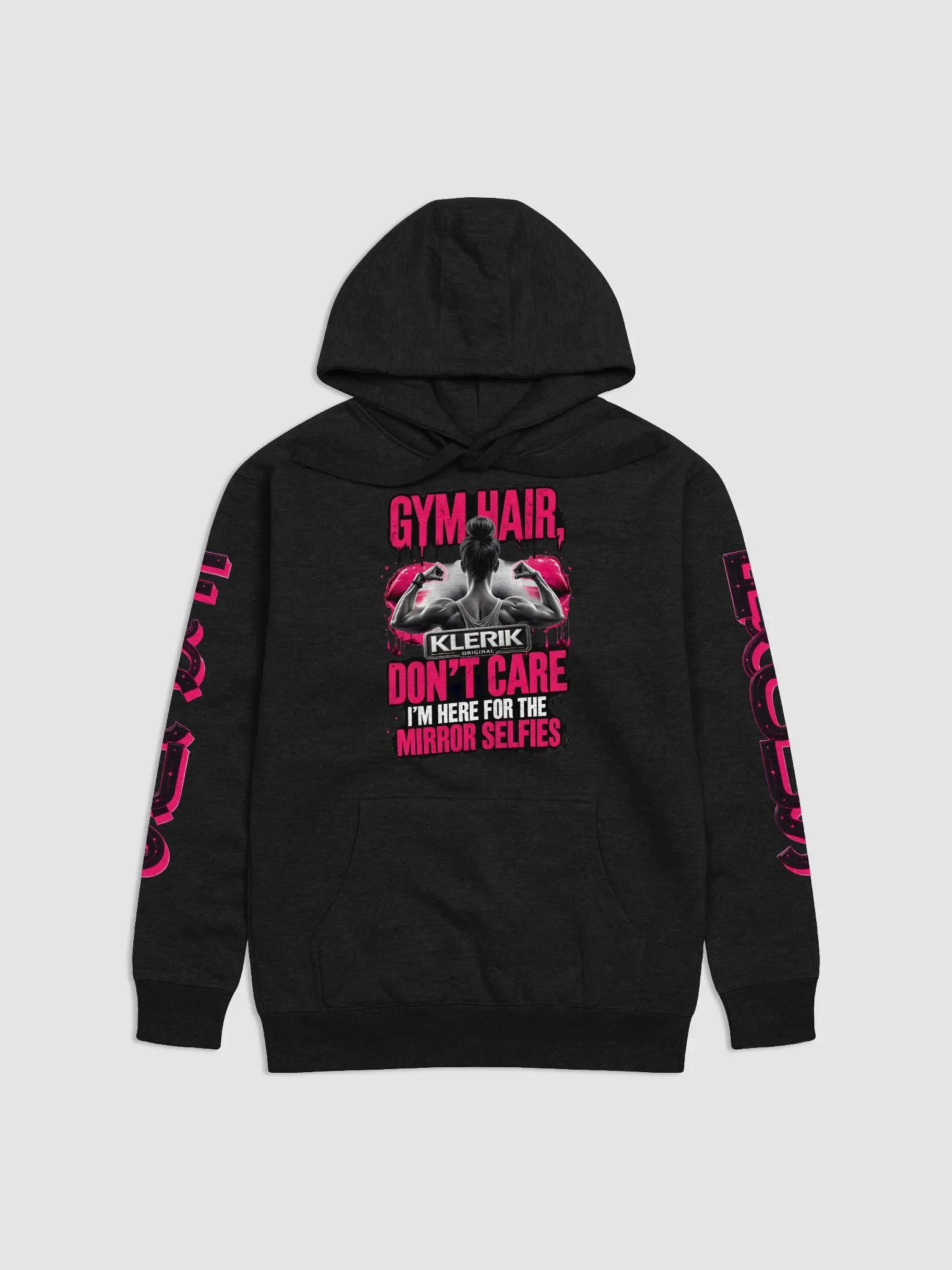FOCUS Unisex Premium Hoodie - GYM HAIR DON'T CARE I'M HERE FOR THE MIRROR SELFIES product image (1)