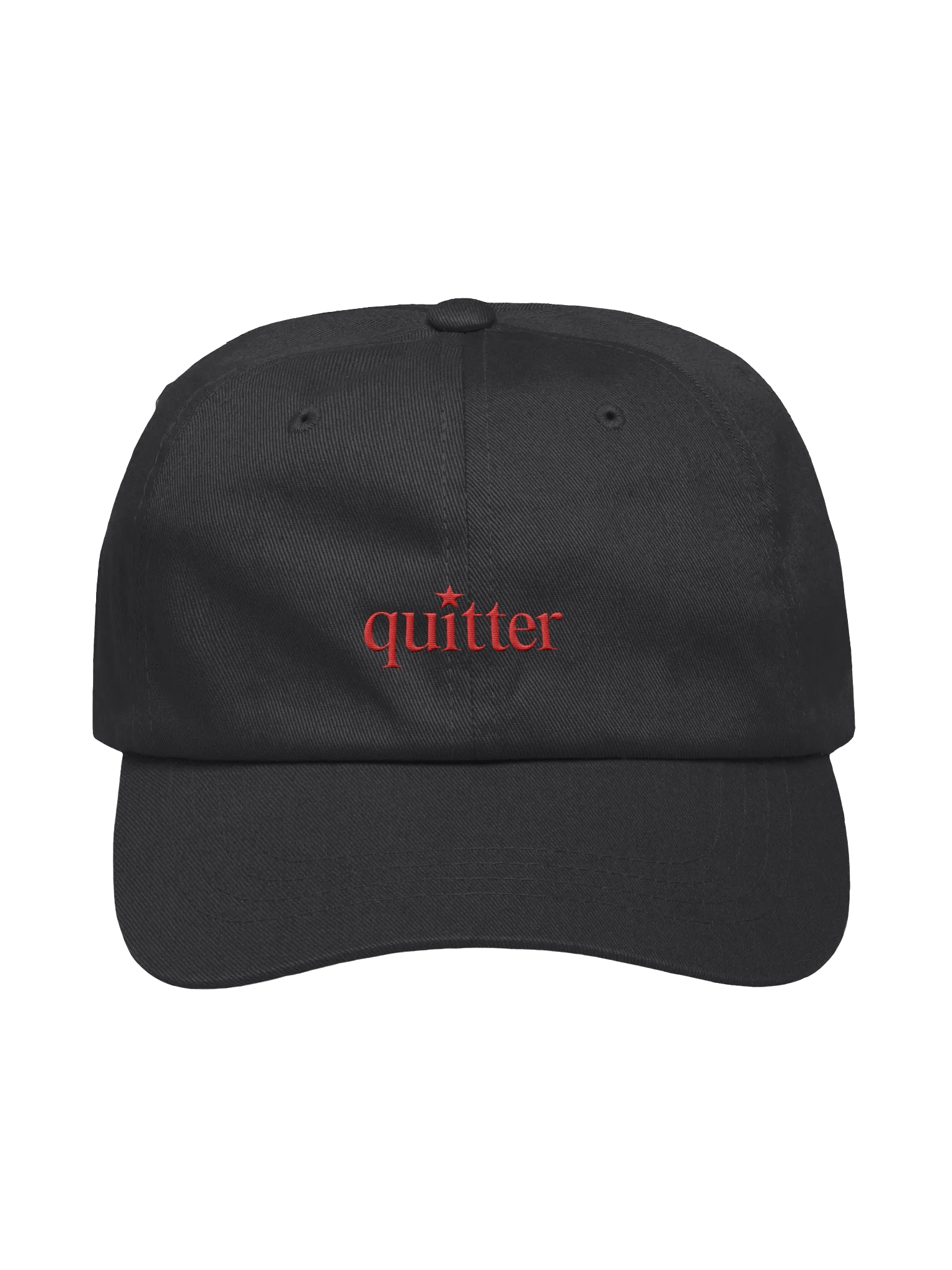 QUITTER embroidered cap product image (1)