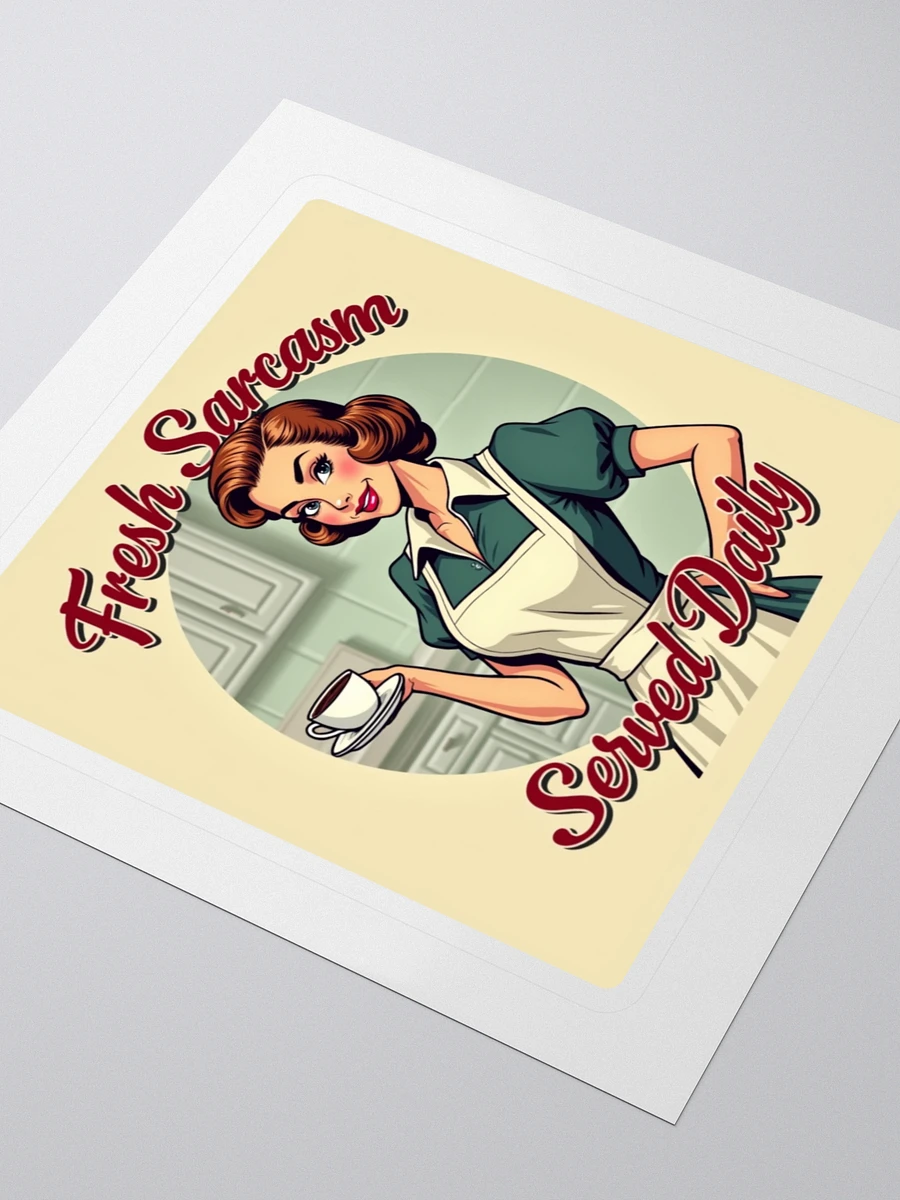 Vintage Sarcasm Kiss Cut Stickers product image (3)