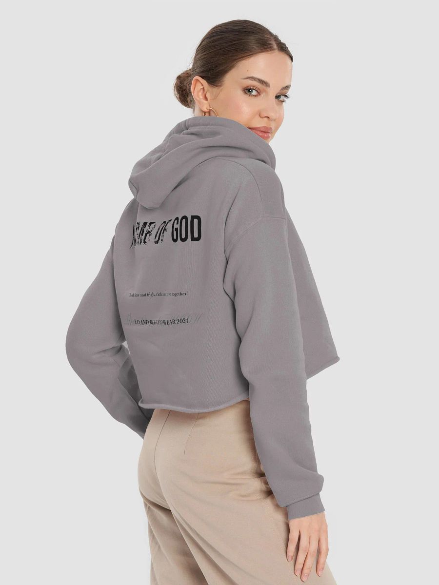 The Lives On HIGH | John's Calling | Women's Crop Top Hoodie | Black product image (6)