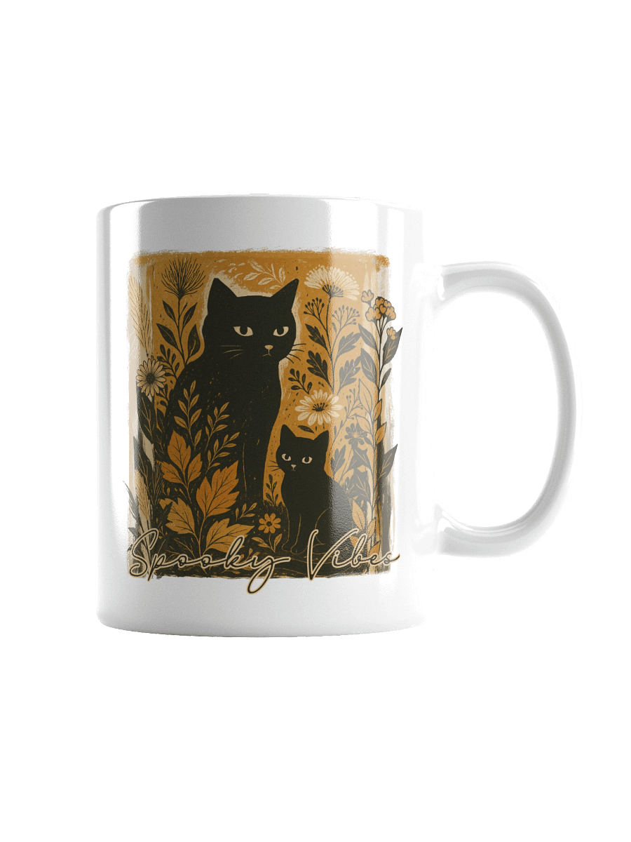 Spooky Vibes Black Cat Mug product image (6)