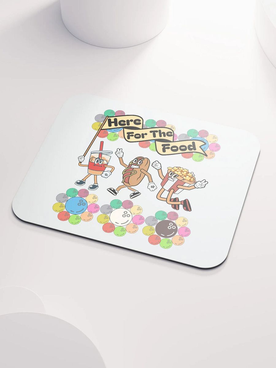 Here For The Food Bowling Foodie Fun Mouse Pad product image (3)