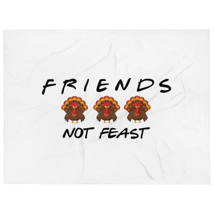 Friends Not Feast Fleece Blanket product image (2)