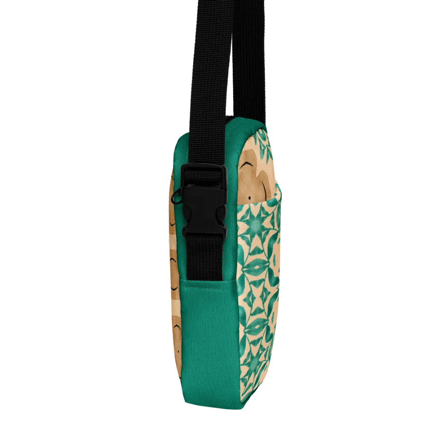 Teal and Tan Boho Crossbody Bag – Two-Pattern Style product image (6)
