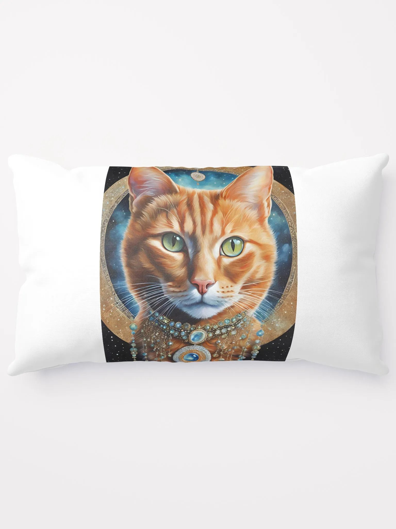 Mystical Ginger Tabby Cat Dreams Pillow product image (9)