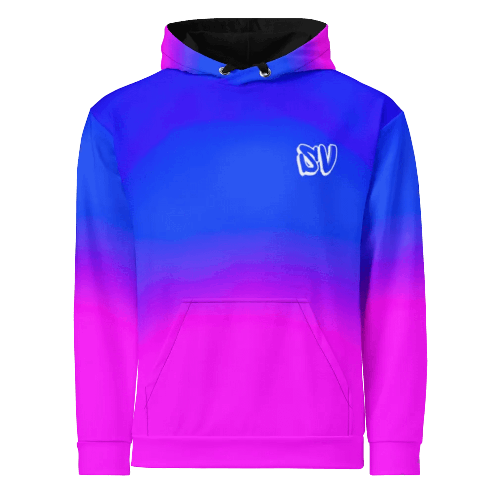 STRAIGHT VIBIN ANIME GIRL NEON COLOR FADE HOODIE product image (1)
