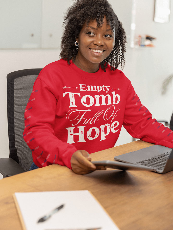 Empty Tomb Full Of Hope Christin Gildan Sweater product image (1)