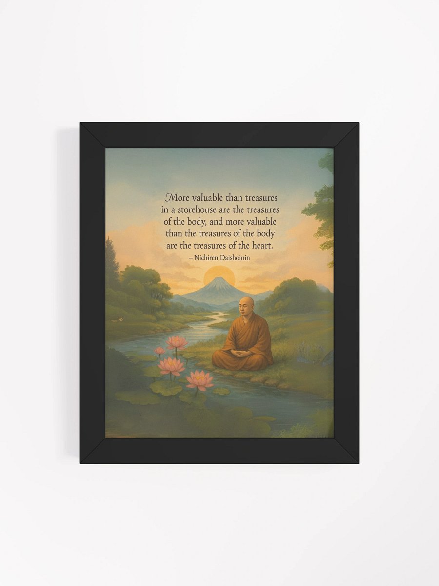 Treasures of the Heart – Nichiren Daishonin Framed Poster for Inner Peace product image (4)