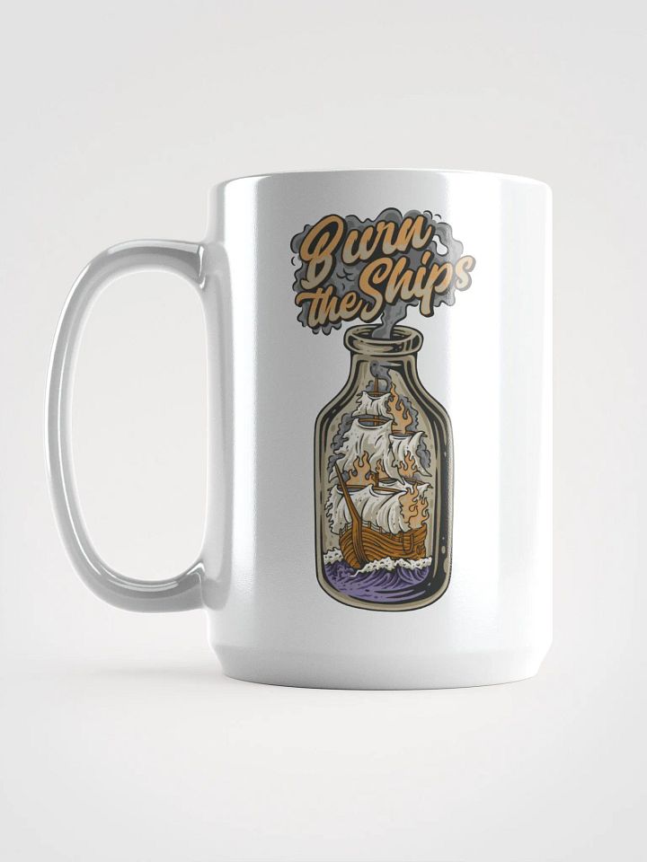 Double-Sided HGP Burn the Ships Coffee Mug product image (1)