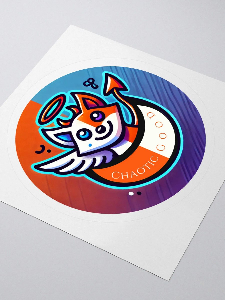 Chaotic Good Stories That Don't Sit Still Logo Sticker product image (9)