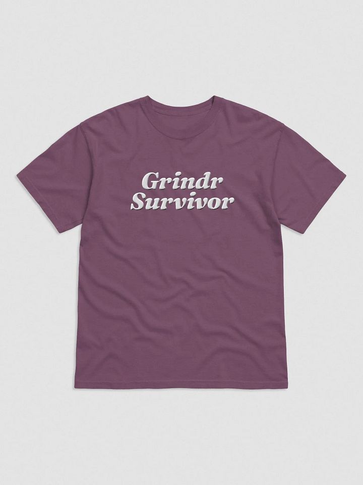 'Grindr Survivor' Embroidered Tee product image (1)