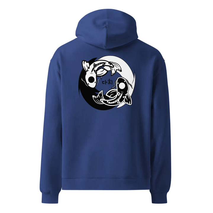 Koi Hoodie -blue (embroidered) product image (1)