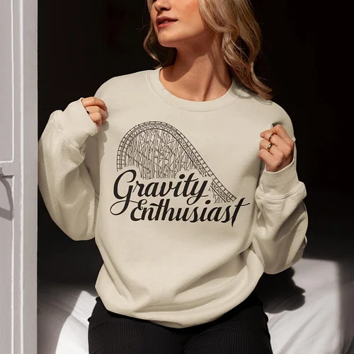 ICYMI: Gravity Enthusiast Sweatshirt, Amusement Park Lover Crewneck by CoasterCultureInd #GravityEnthusiast #AmusementPark #C...