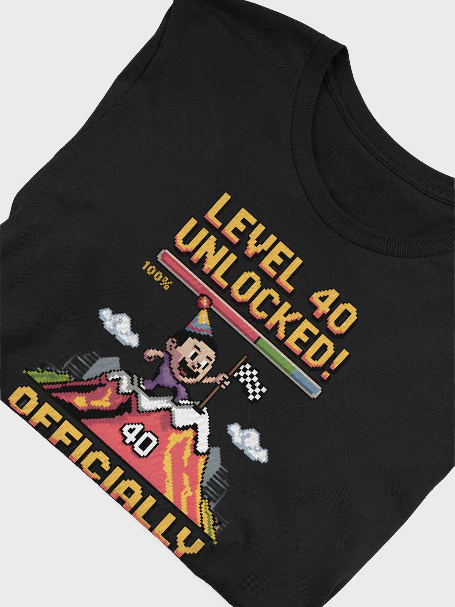 Level Forty Unlocked! Officially Vintage T-Shirt | Funny 40th Birthday Gaming Tee product image (42)