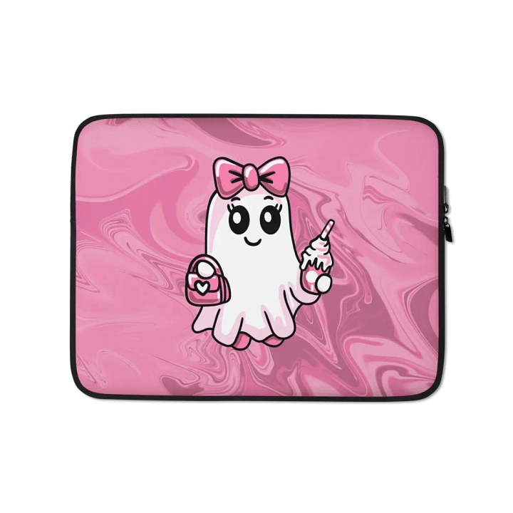 Cute Ghost Laptop Sleeve product image (1)