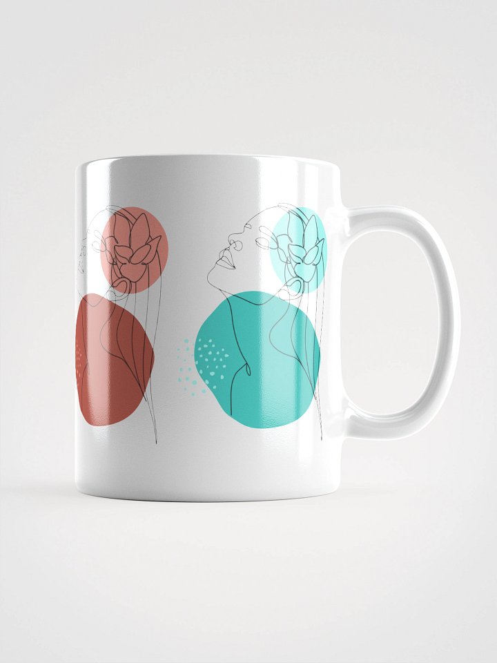 Mug Blanc Equilibre Femme Vibrant - Elan de Soi - Idée Cadeau Raffiné product image (1)