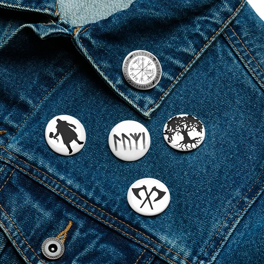 Set von Pin Buttons | Versch. Logos product image (11)