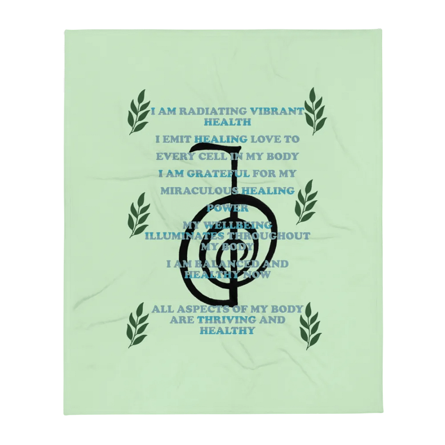 Reiki healing blanket with positive affirmations product image (13)