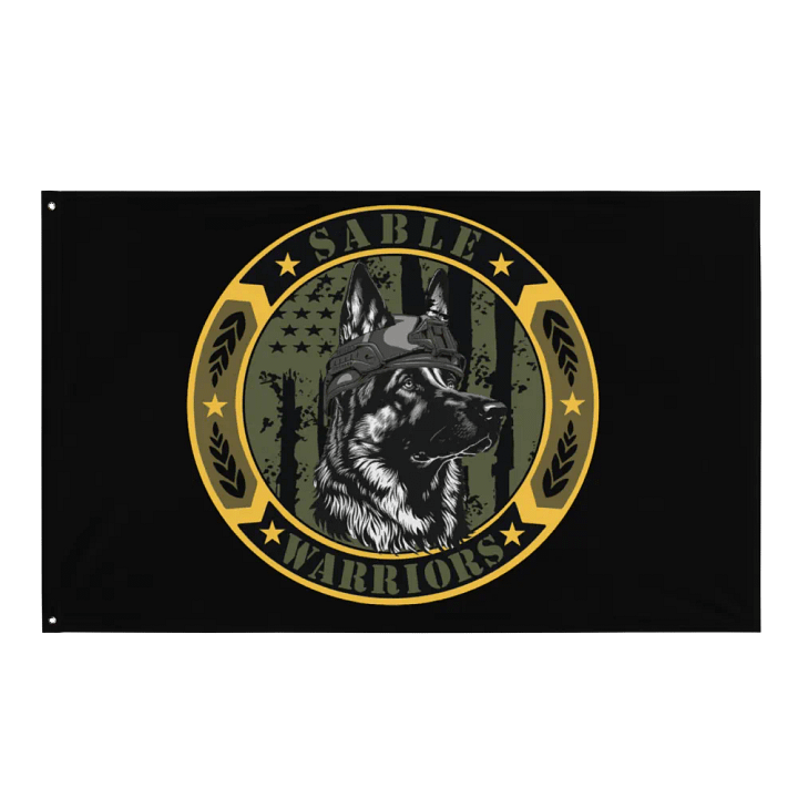 Sable Warriors Veteran Service Dog FLAG: Helps Pair Veterans With A Service Dog product image (1)