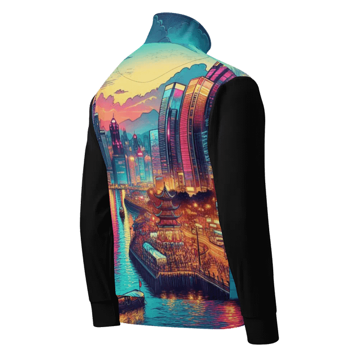 Sunset Cityscape All-Over Track Jacket | AI Design product image (2)