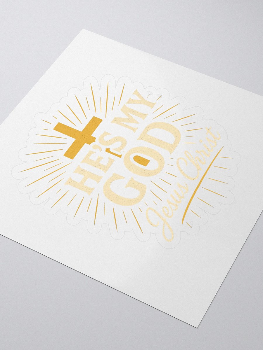 Radiant Cross Kiss Cut Stickers product image (3)