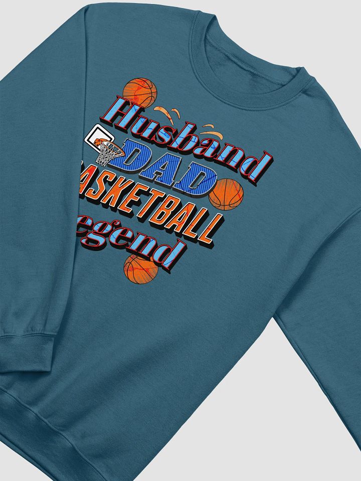 Husband Dad Basketball Legend Crewneck Sweatshirt product image (12)