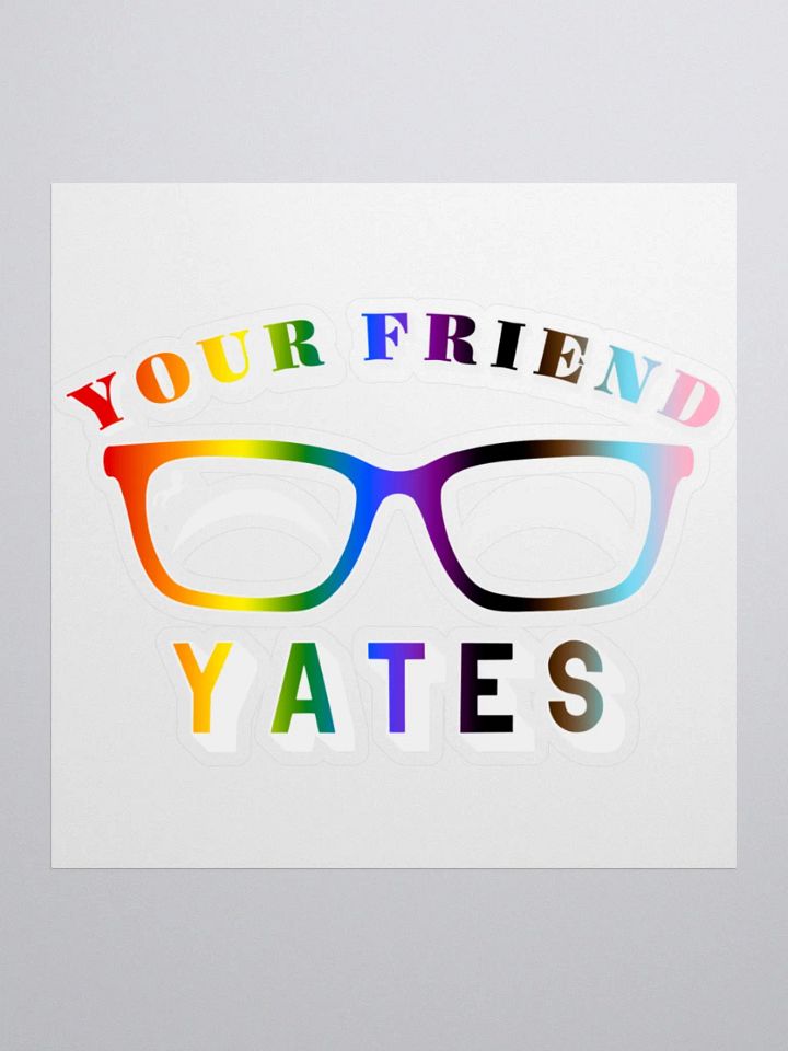 YourFriendYates Pride Logo Sticker product image (2)
