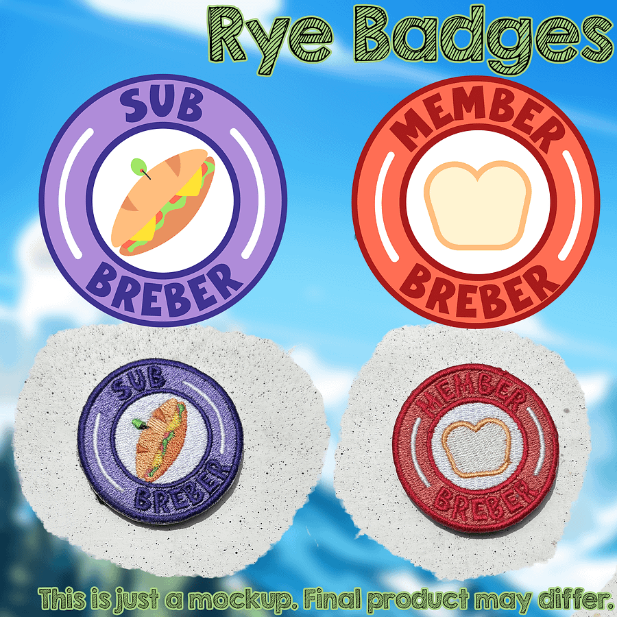 Rye Bday Badges [PREORDER] product image (1)