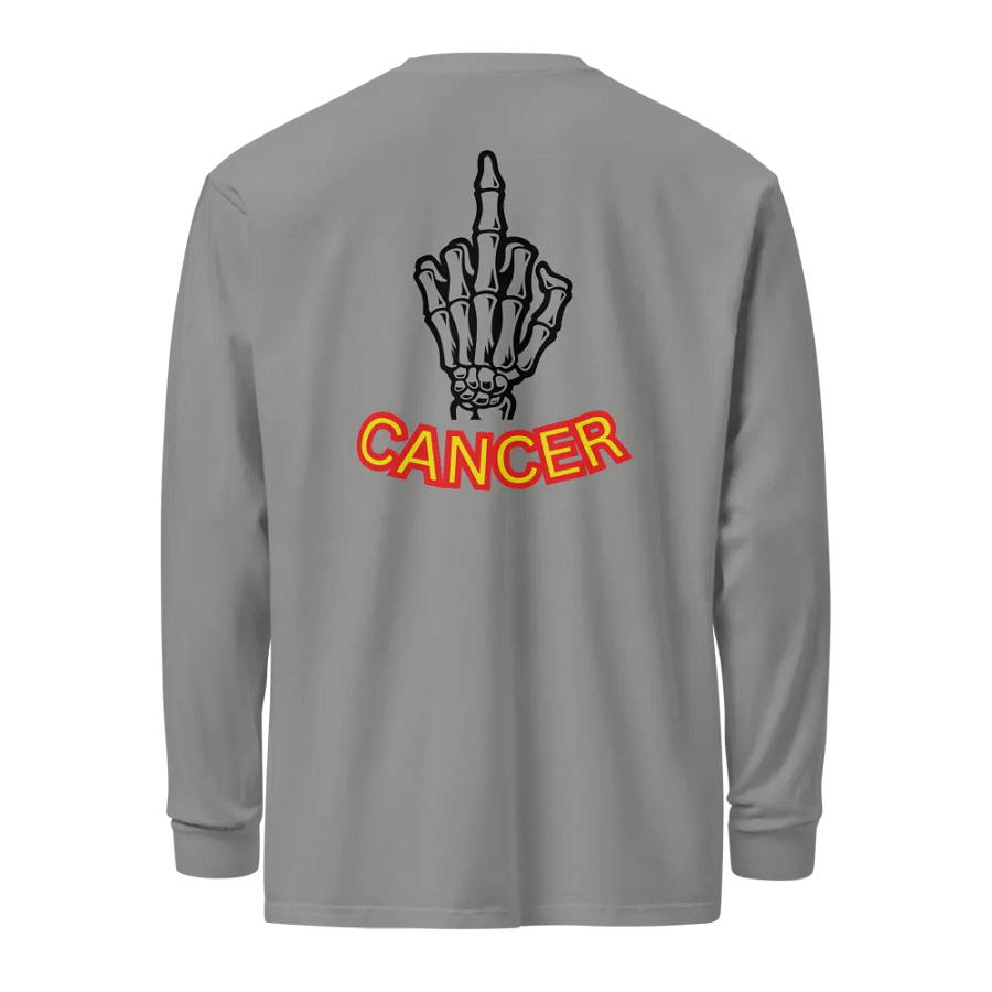 DEAD MAN(front) FU CANCER(back) Long Sleeve T-Shirt product image (4)