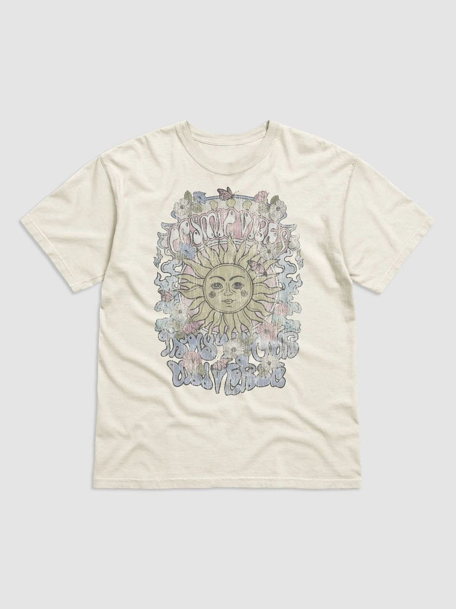 Cosmic Vibes, Desert Travel Tee | Retro-Style Psychedelic and Western Hippie T-Shirt for Travel and Road Trips product image (2)