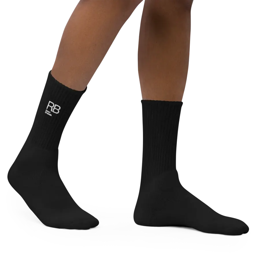BR Embroidered Socks in Black product image (9)