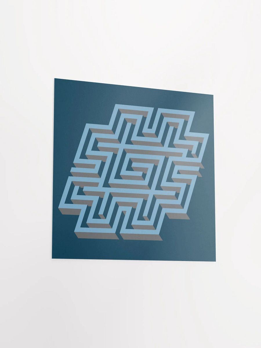 Hashtag Maze Matte Paper Poster product image (14)
