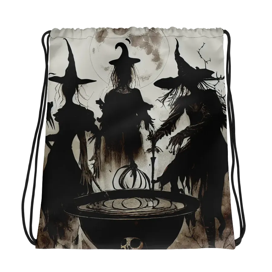 Moonlit Coven Drawstring Bag product image (1)
