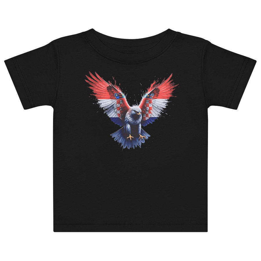 Croatian Pride Eagle Baby Jersey T-Shirt product image (1)