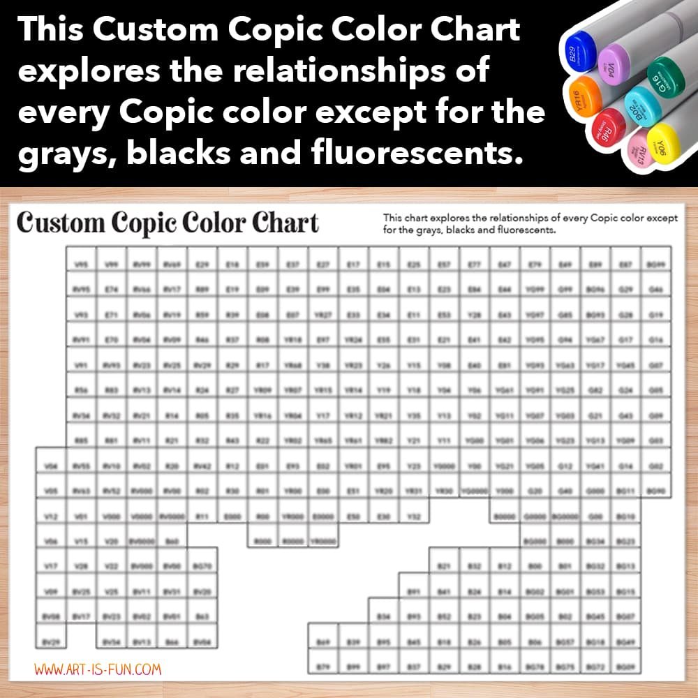 Custom Copic Color Chart product image (2)