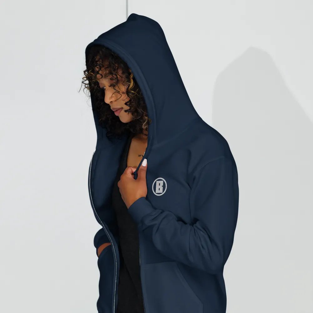 Embroidered Zip Up Hoodie - Unisex product image (6)