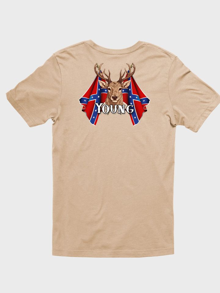 "Young" Last Name Rebel Redneck Deer - Adult T-Shirt product image (2)