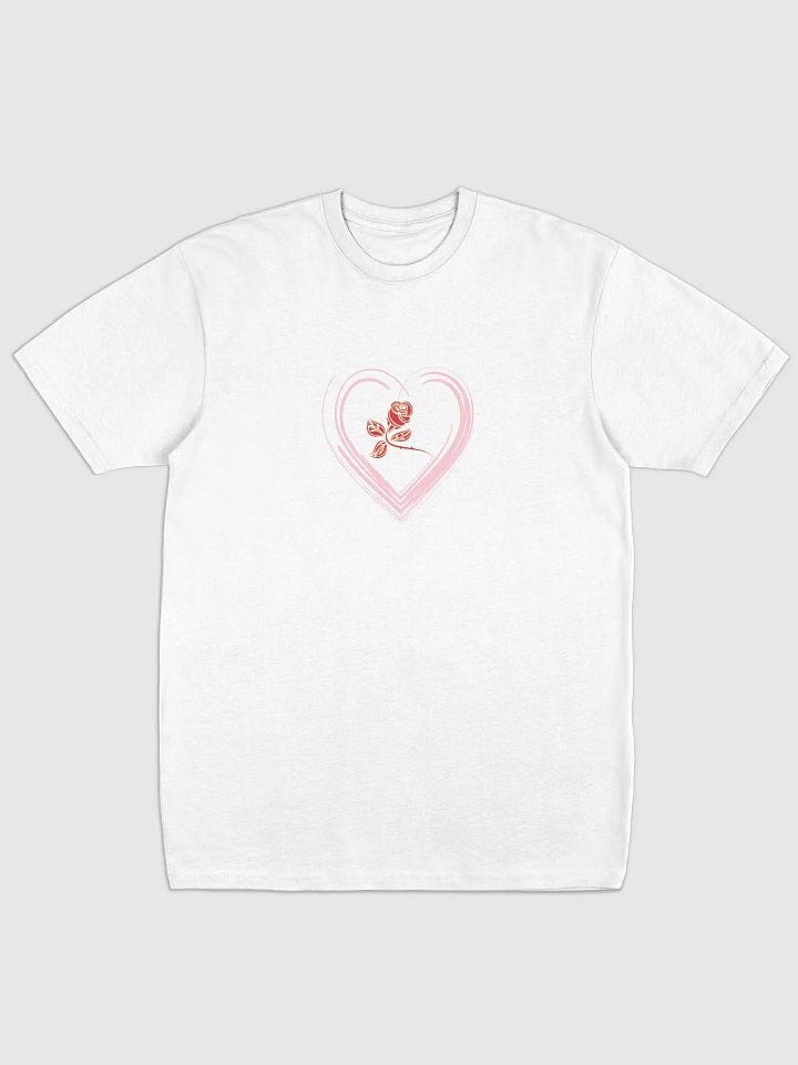 Elegant Rose Heart Tee product image (1)