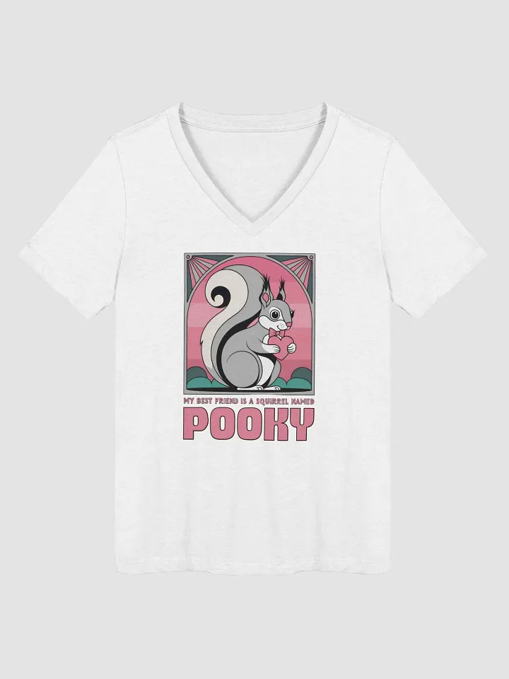 Pooky's Heartfelt Squirrel V-Neck product image (1)