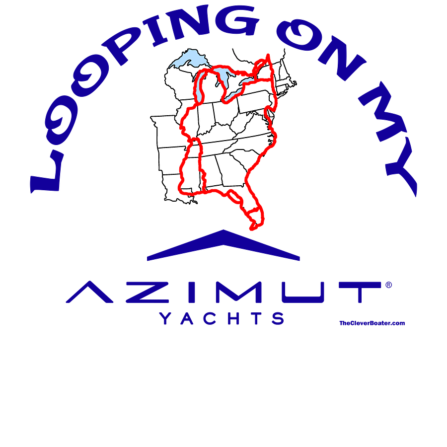 Looping On My Azimut - T-Shirt - Light Shirt w/Blue Logo product image (5)