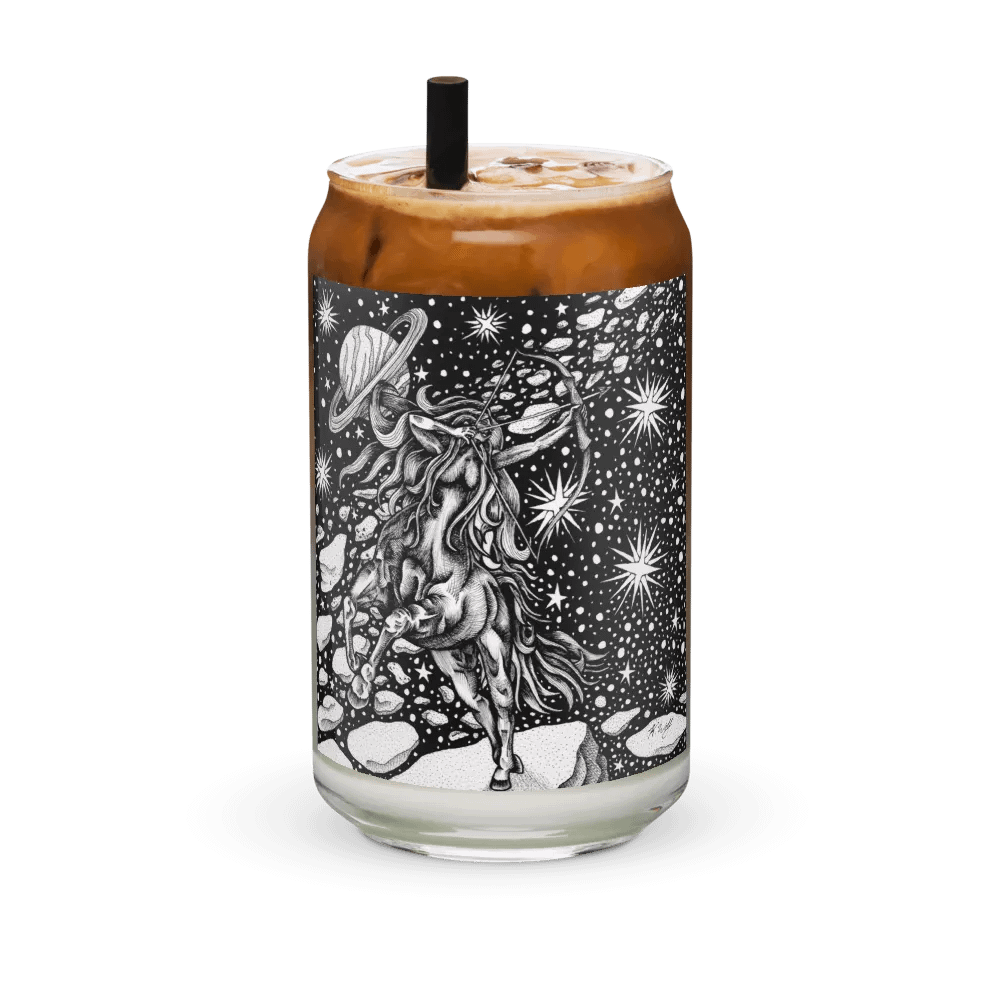 Sagittarius Zodiac Can-Shaped Glass product image (2)