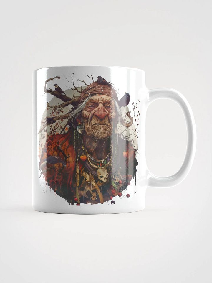 Baba Yaga - The Bad Witch of Slavic Folklore White Glossy Mug product image (1)