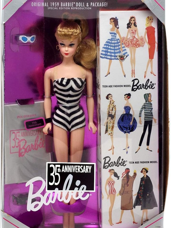 Original 1959 Blonde Barbie Doll 35th Anniversary Special Edition REPRODUCTION product image (1)