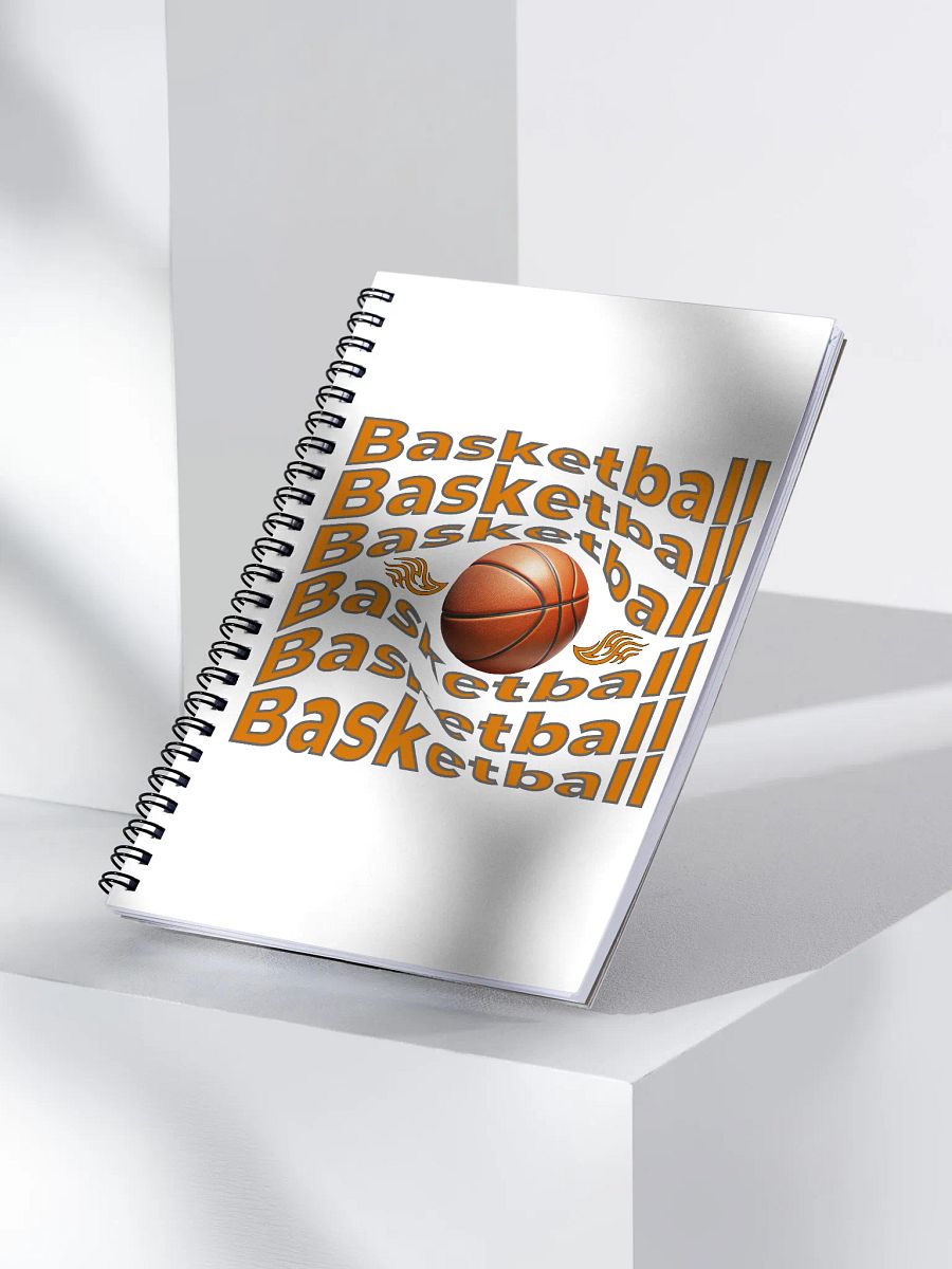 Swirl Basketball Spiral Notebook product image (3)