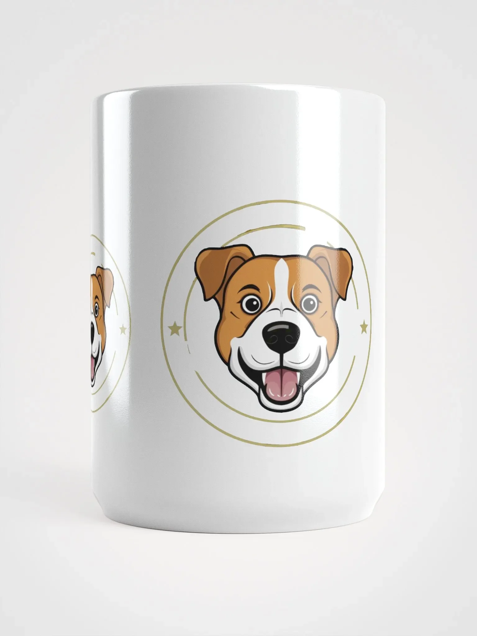 Happy Pup White Glossy Mug product image (5)