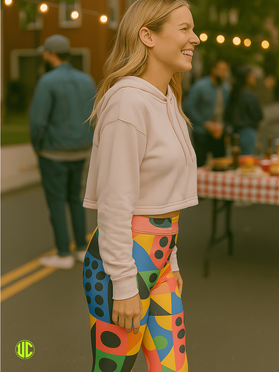 Vivid Memphis Style – Women’s Leggings product image (4)