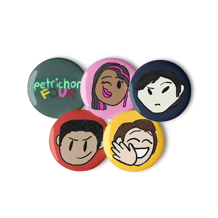 WILLOWISP Button Pins (Petrichor Four Collection) product image (2)