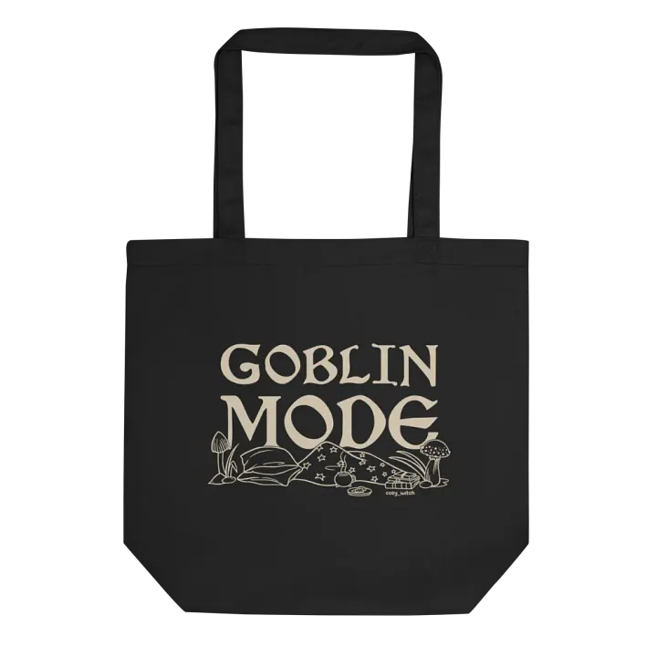 Goblin Mode Eco Cotton Tote Bag -Black product image (1)
